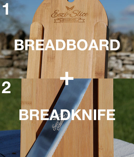 Eezi-Slice Breadboard and Breadknife Set